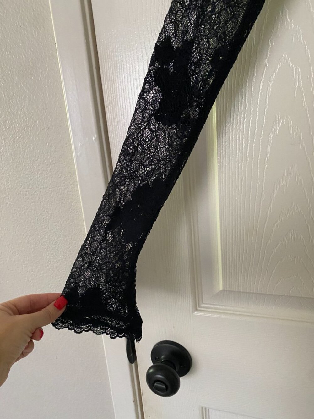 House of CB | Lucienne Lace Mini Dress in Black - Picture 9 of 15